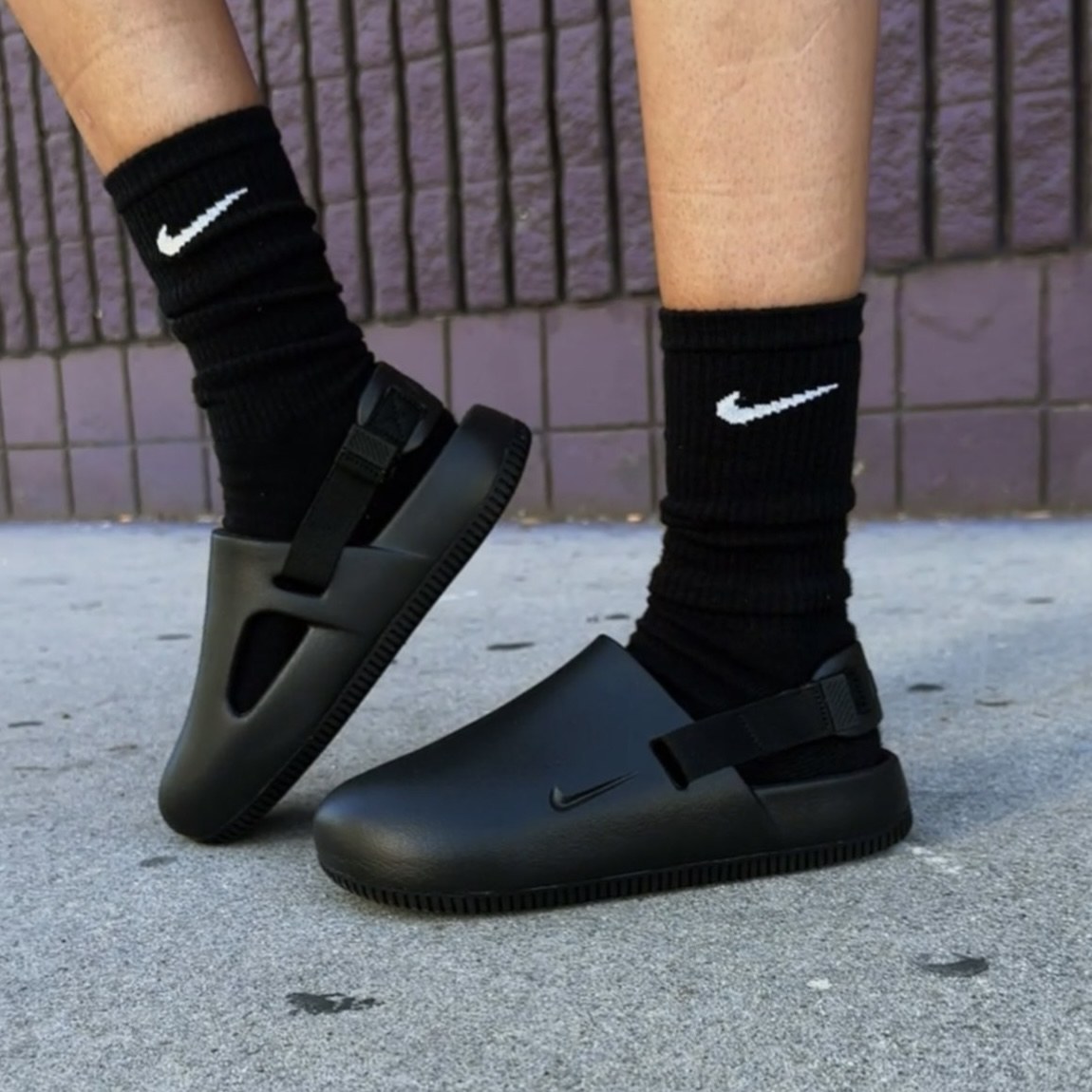 Nike Calm Mule 黑色/奶茶色/酪梨綠 勃肯鞋 穆勒鞋 厚底涼拖鞋