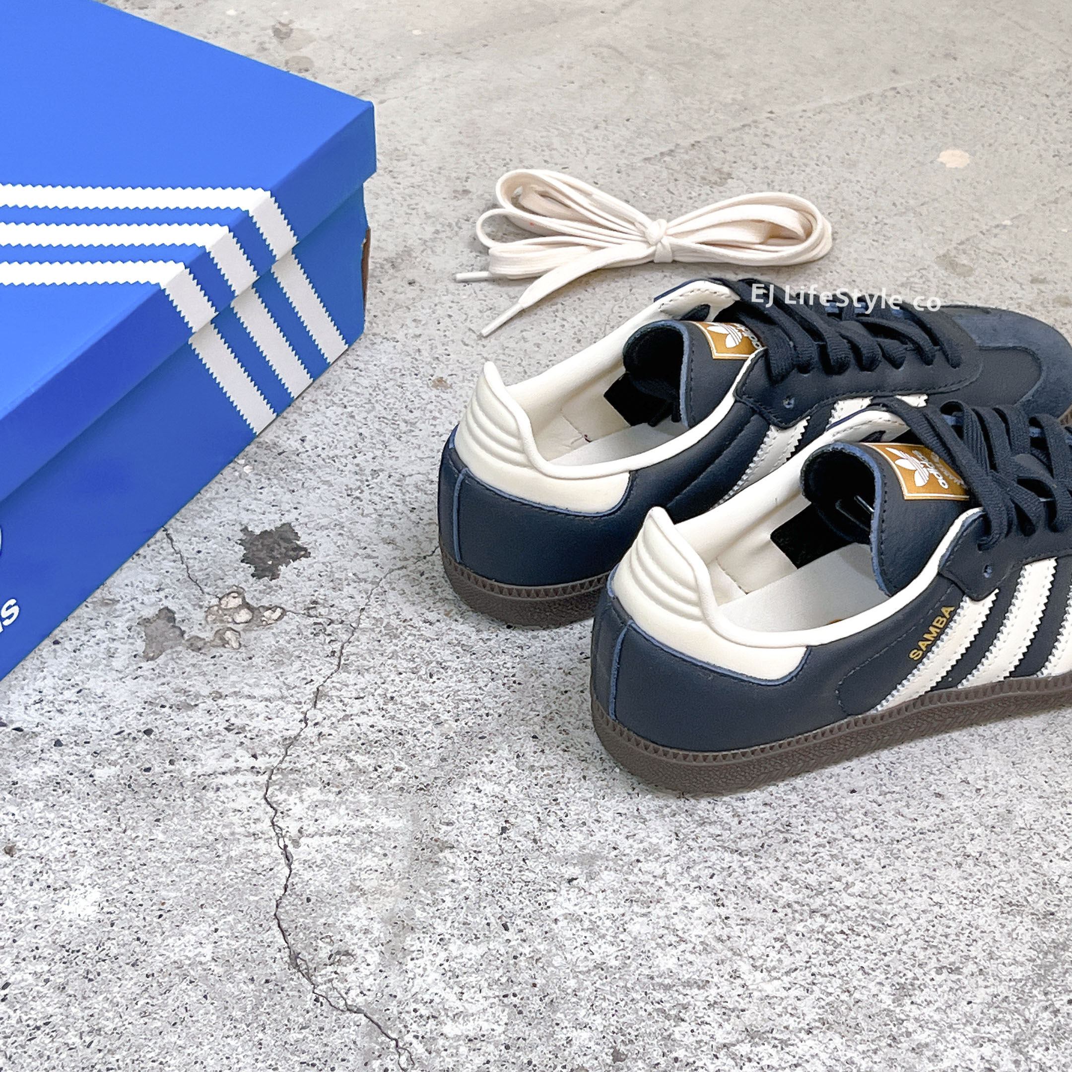 ADIDAS ORIGINAL SAMBA OG 藏青午夜藍奶油色ID2056 / 調貨