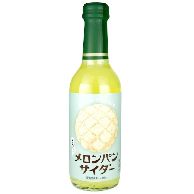 哈密瓜麵包汽水-梳打汽水-240ml-[日本直送]