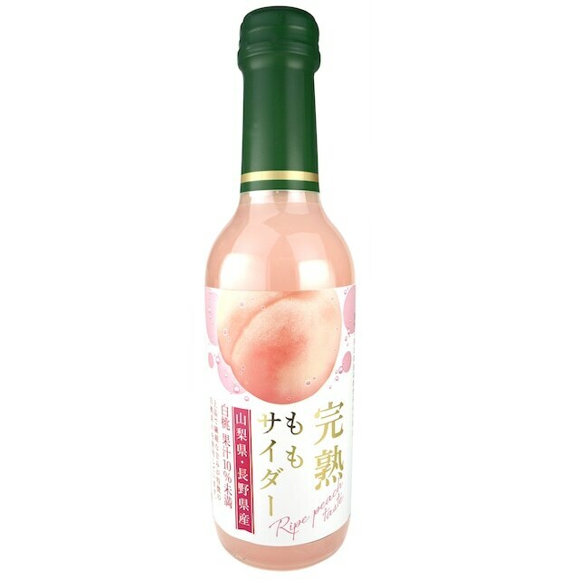完熟水蜜桃汽水-梳打汽水-240ml-[日本直送]