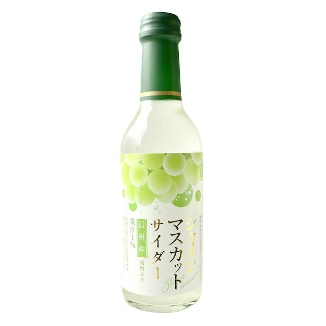 信州晴王葡萄汽水-梳打汽水-240ml-[日本直送]