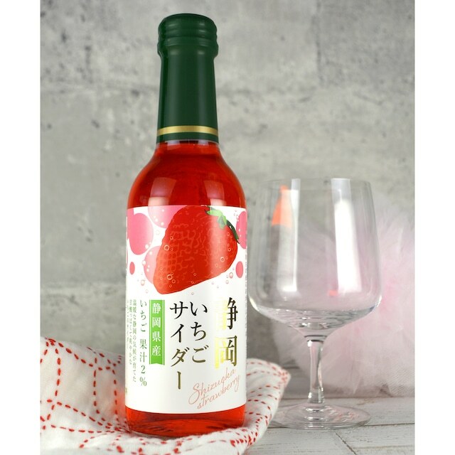 靜岡草莓汽水-梳打汽水-240ml-[日本直送]