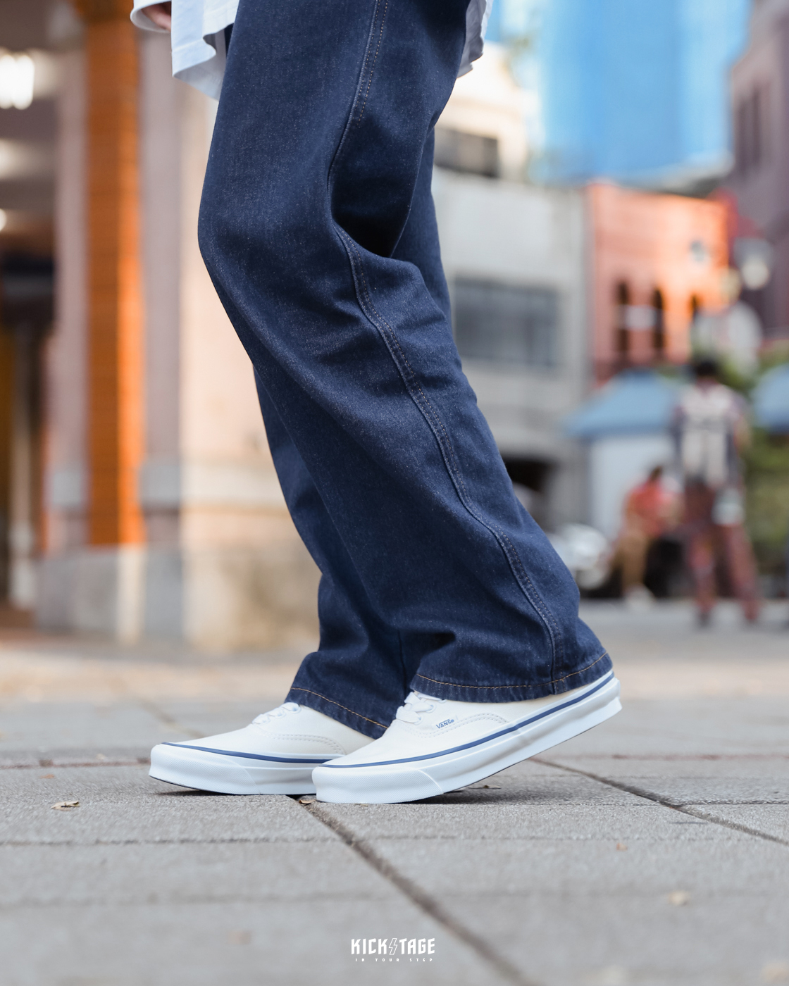 <特價商品，不退換>VANS VAULT OG AUTHENTIC LX 奶油白藍 帆布鞋 休閒鞋【VN0A4BV90RD】 0823