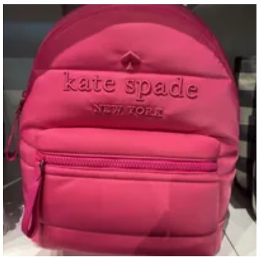 [S] KATE SPADE KC550 ELLA KSNYL PUFFY BACKPACK,CANDIED PLUM, 196021321344 (SKS848)