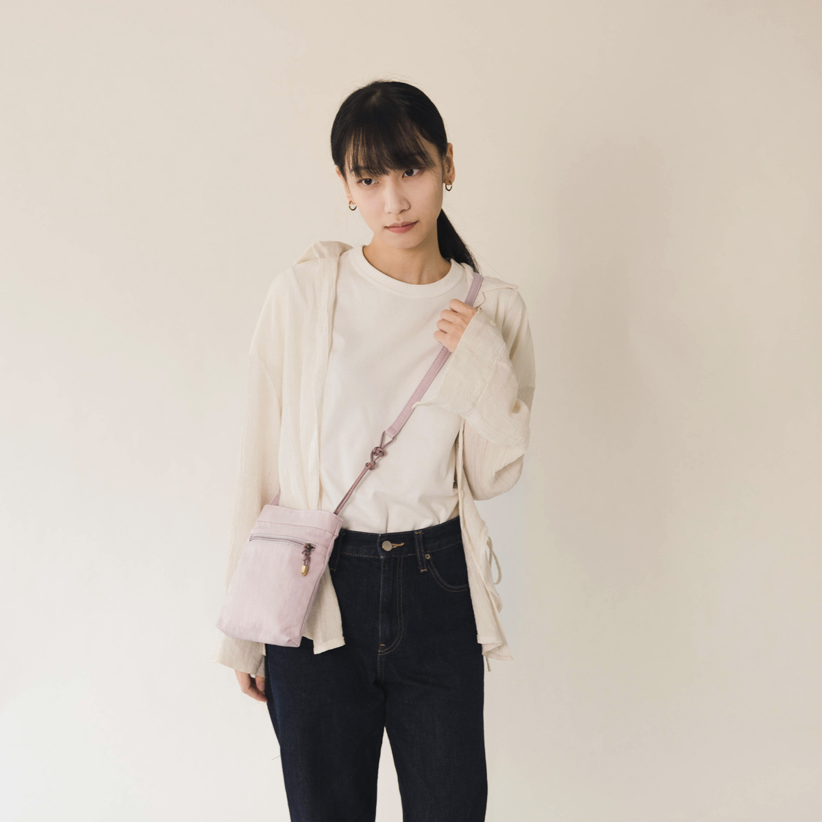 結繩直式斜背包 (4色)｜NETTA