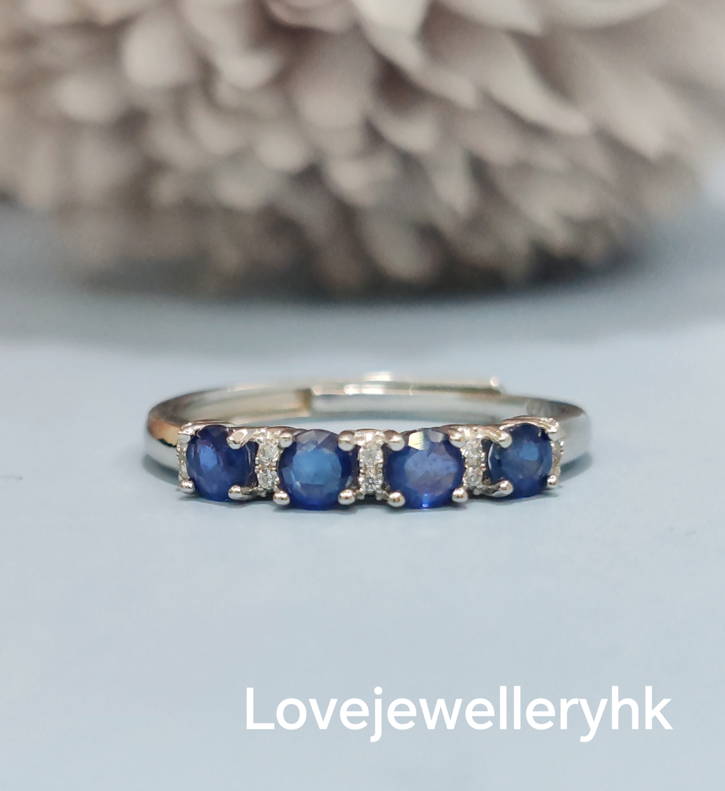 天然藍寶石排戒    GR006