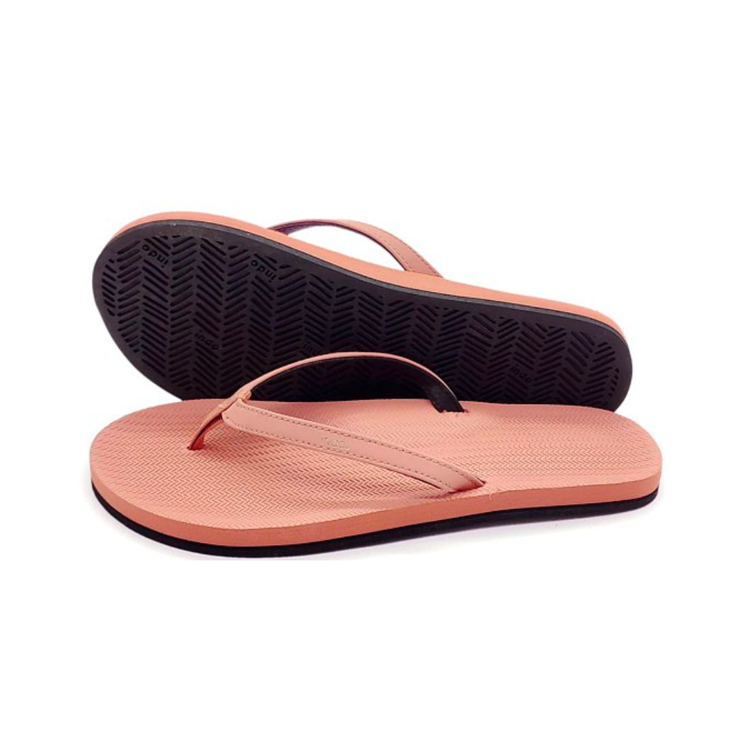 ※INDOSOLE 女款人字拖/鐵鏽紅Rust