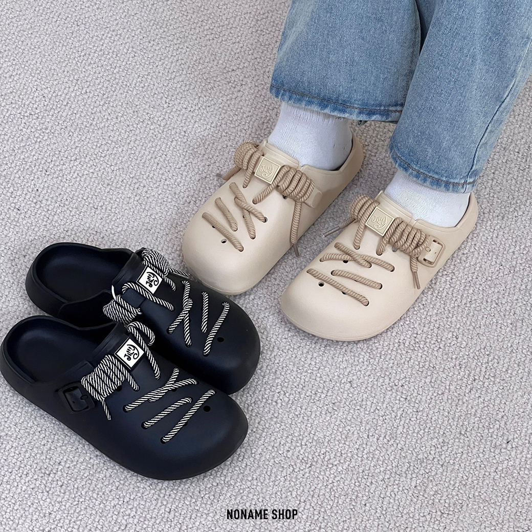 JIFFFLY DIY 綁帶 戶外 防水 洞洞鞋 四色 (男/女款)