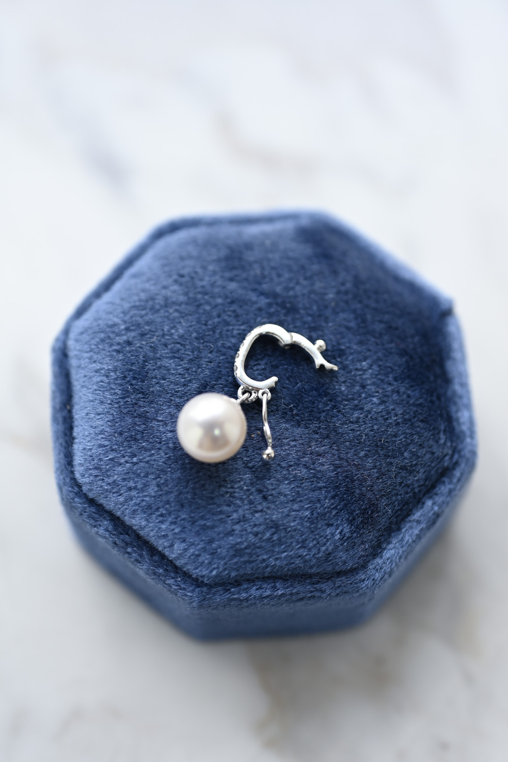 18K Akoya Pearl 7.5mm Diamond Pendant ( Multi-way)