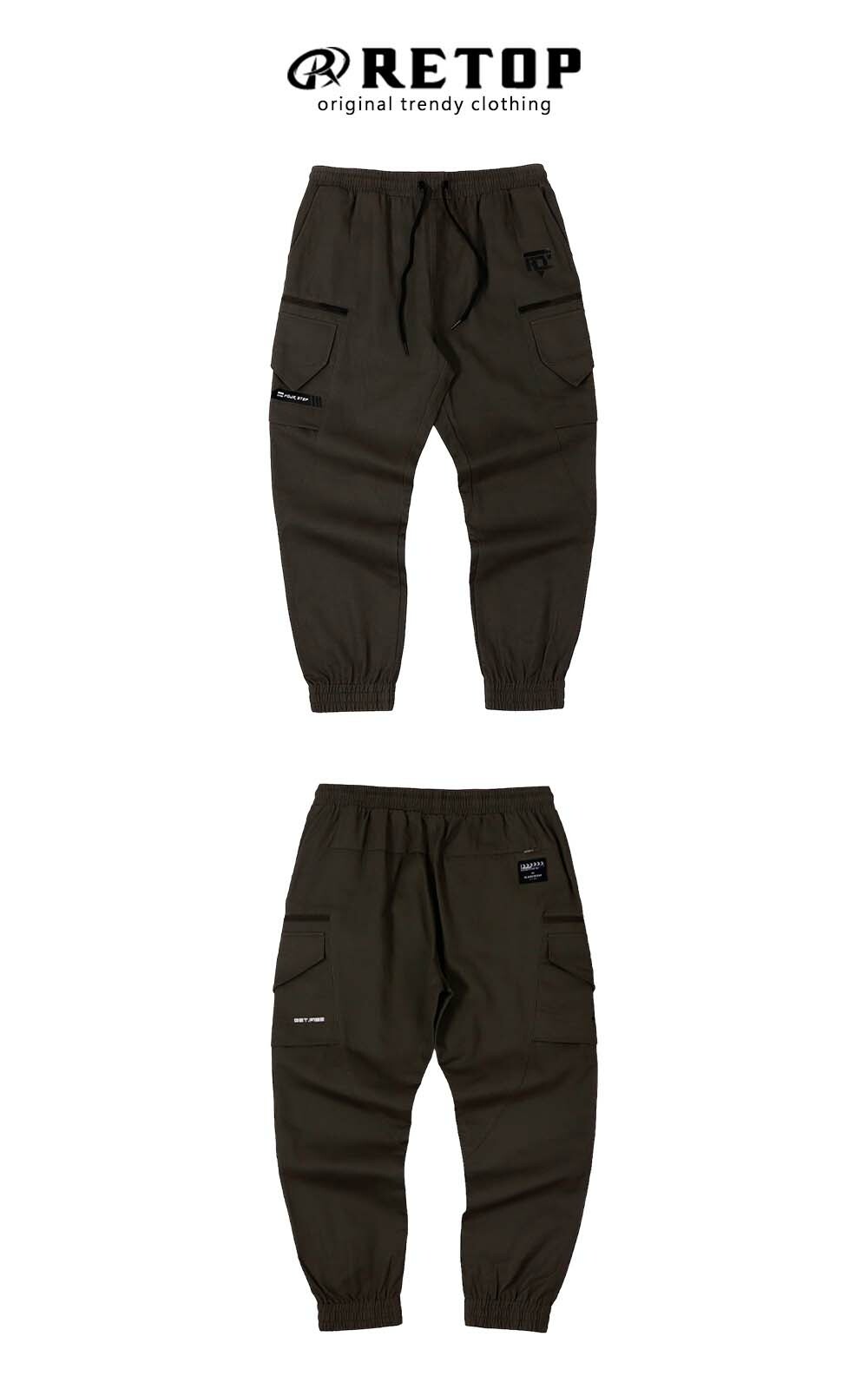 RETOP 工裝軍風 城市潛伏者工裝褲 可可