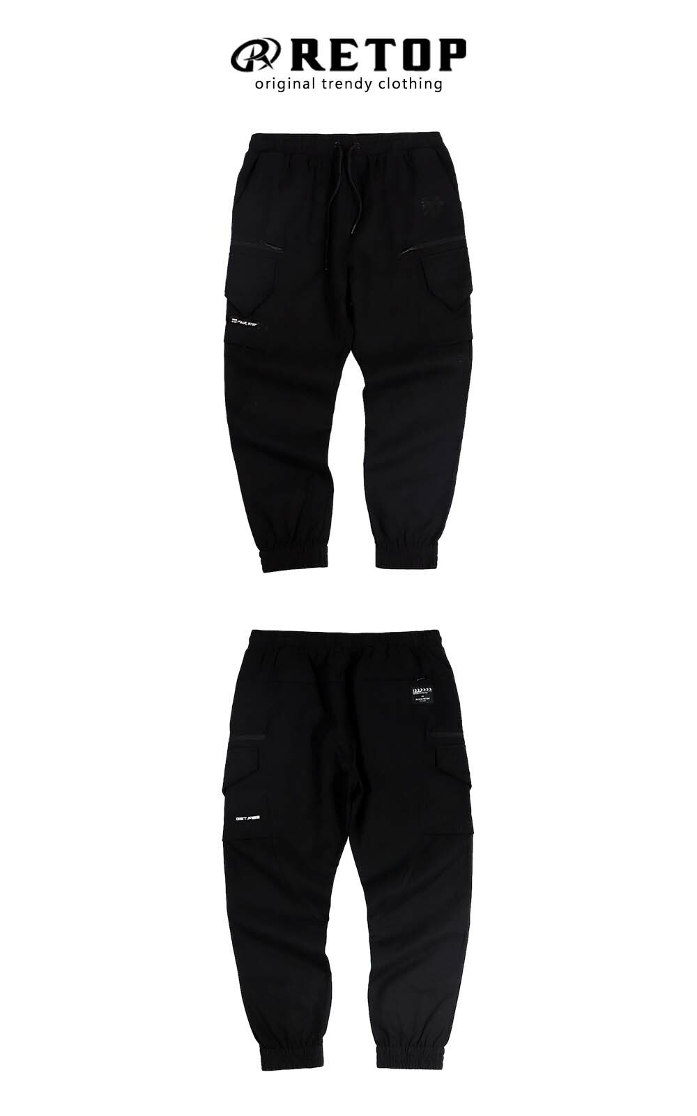 RETOP 工裝軍風 城市潛伏者工裝褲 黑