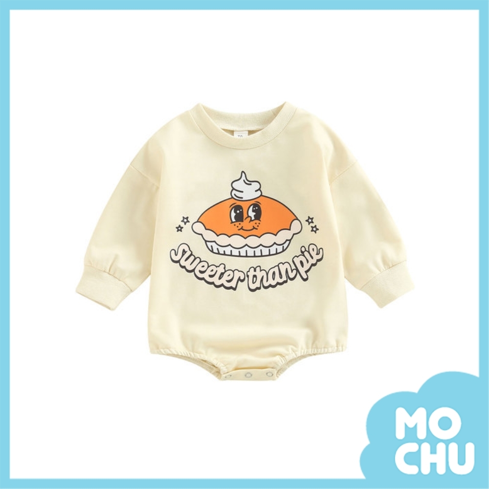 水汪汪大眼甜派長袖包屁衣