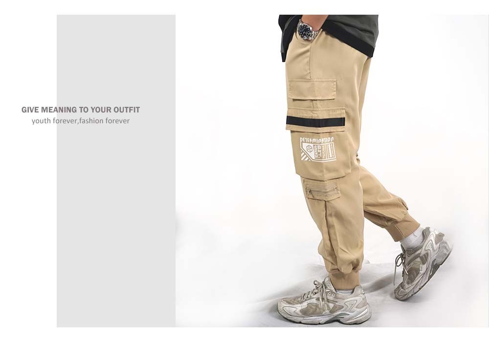 RETOP 工裝軍風 星際旅人多口袋工裝褲 卡其