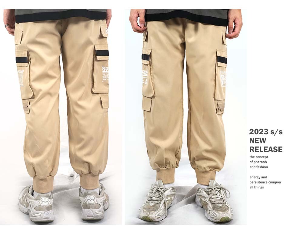 RETOP 工裝軍風 星際旅人多口袋工裝褲 卡其