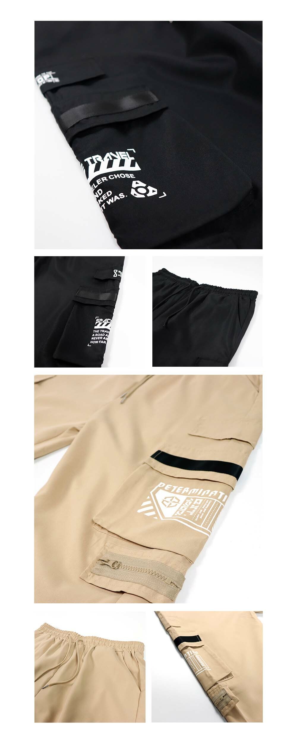 RETOP 工裝軍風 星際旅人多口袋工裝褲 卡其