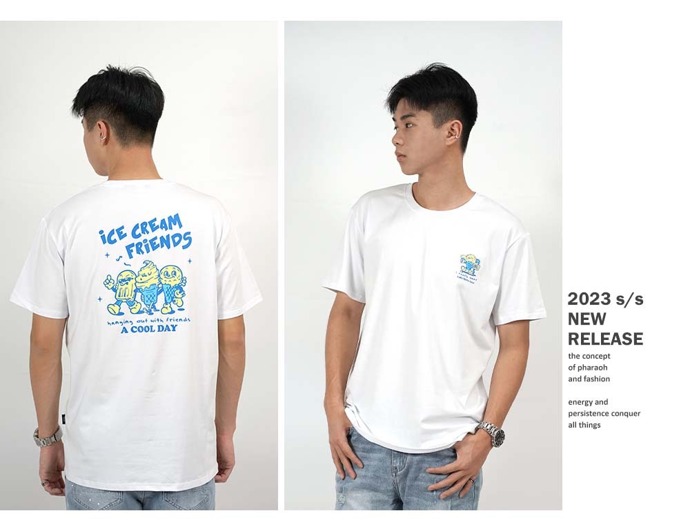 RETOP 萊卡系列 沁涼酷夏涼感萊卡圓領T 白