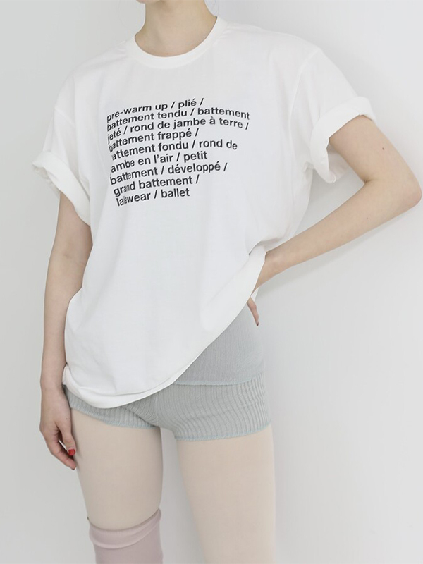 韓國 LalaWear【LW-Top05 芭蕾術語T恤】