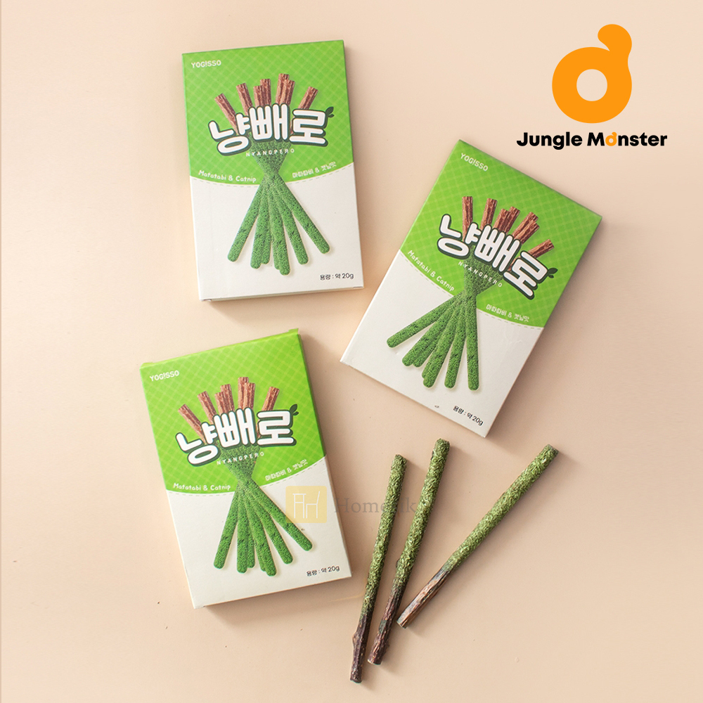 Junglemonster X Yogisso 貓咪百力滋 木天蓼貓薄荷棒 3盒裝