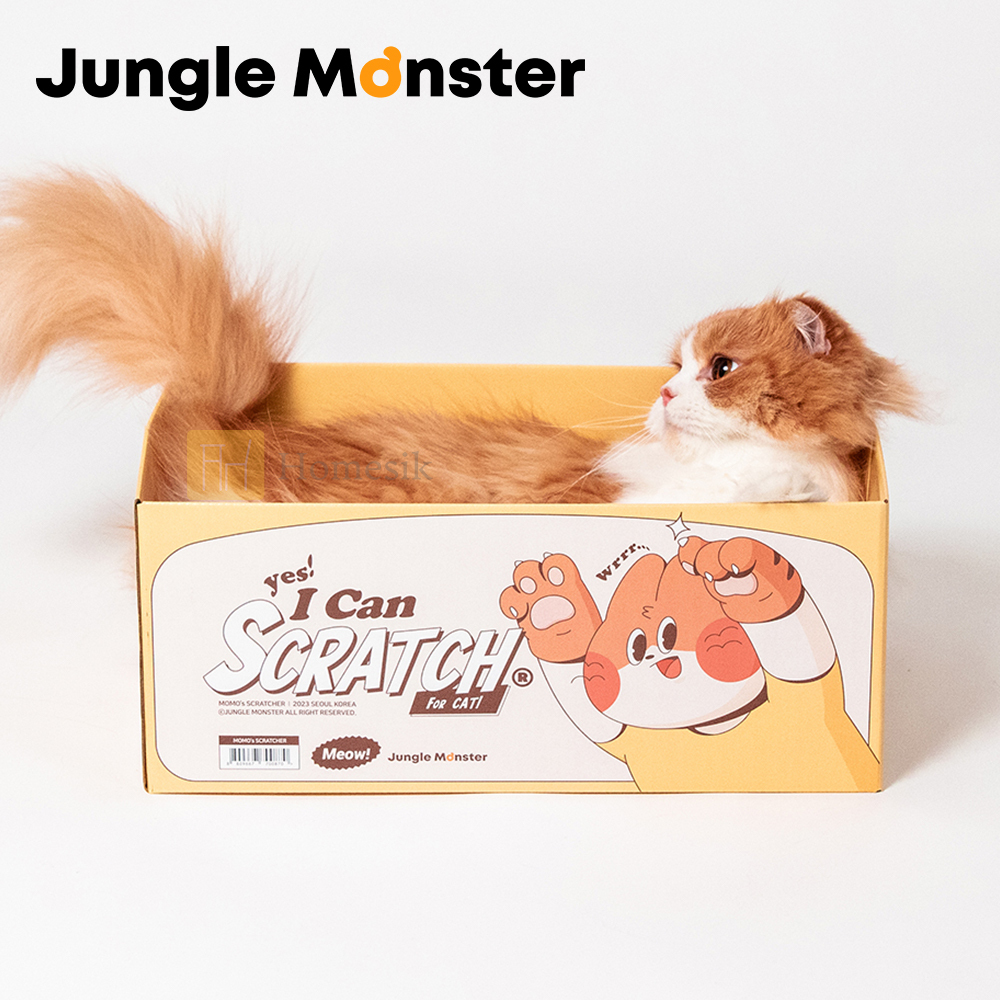 Junglemonster 復古盒子型貓抓板 (連貓抓板2塊)