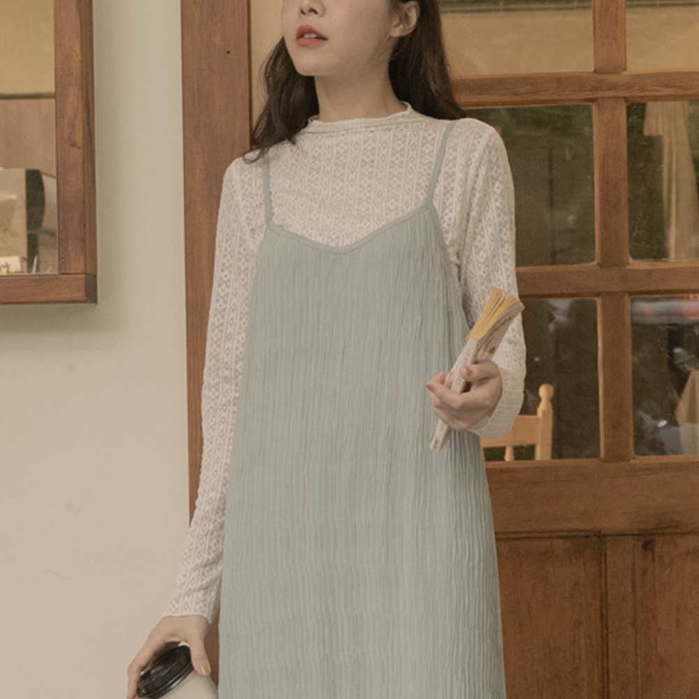 Slightly high-necked full jacquard top two colors【01097728】in stock+pre-order