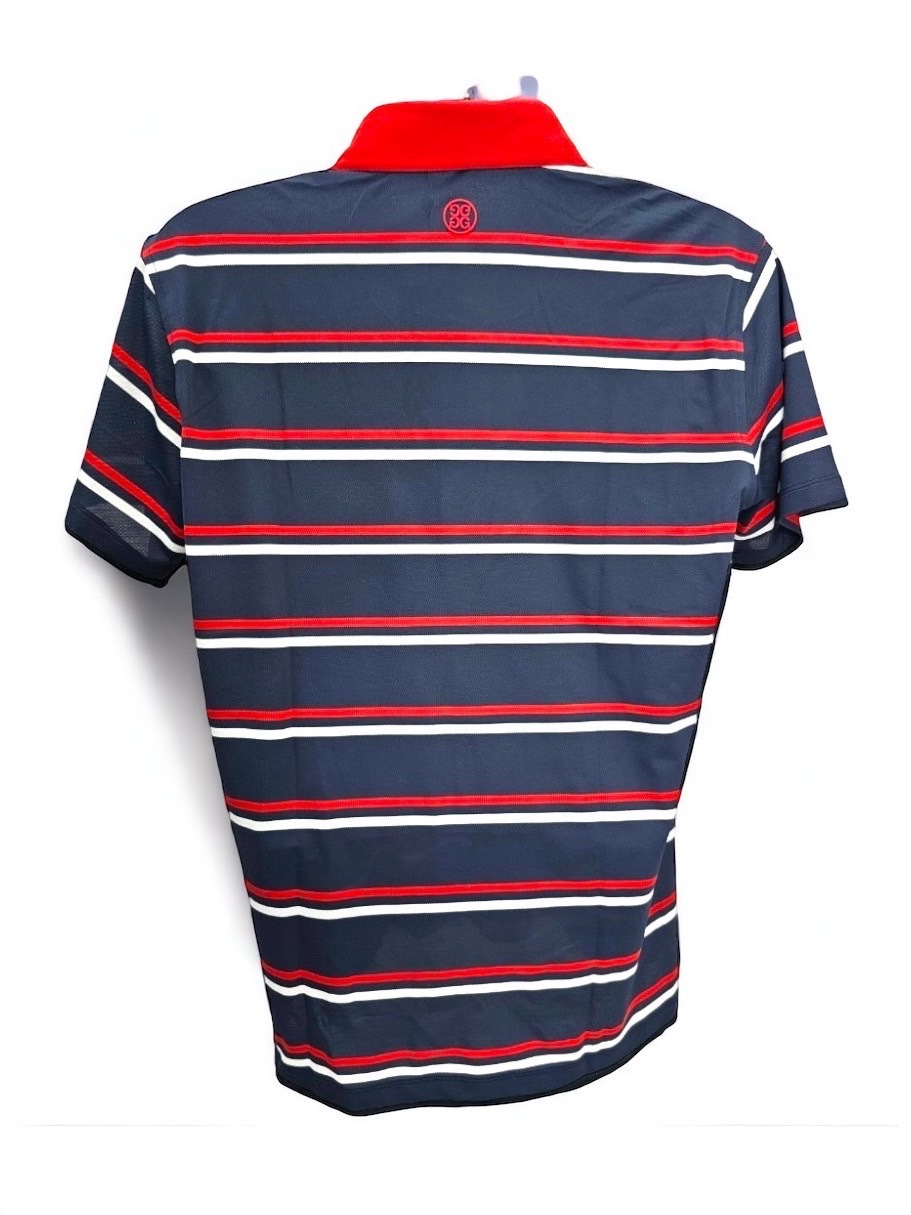 【現貨】男-G/FORE MEN Offset Multi Stripe Polo Twilight 高爾夫短袖Polo衫 #2169GF