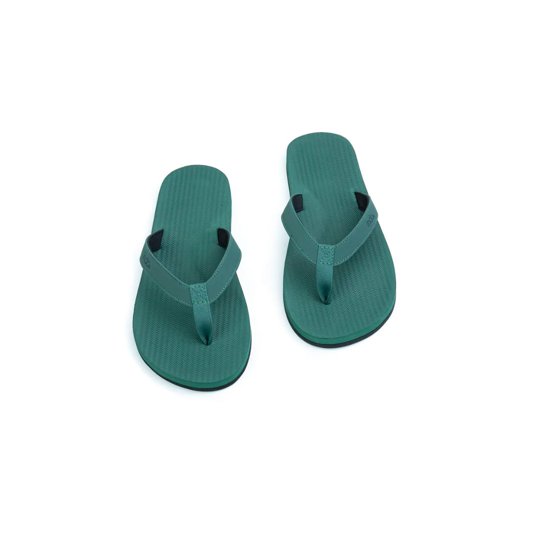 ※INDOSOLE 男款人字拖/森林綠LEAF@