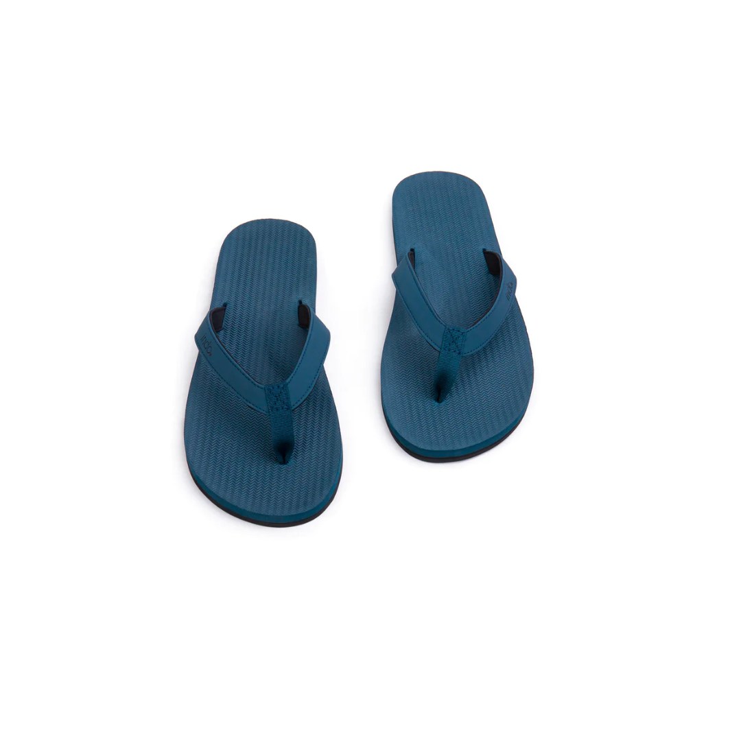 ※INDOSOLE 男款人字拖/深海藍SHORE