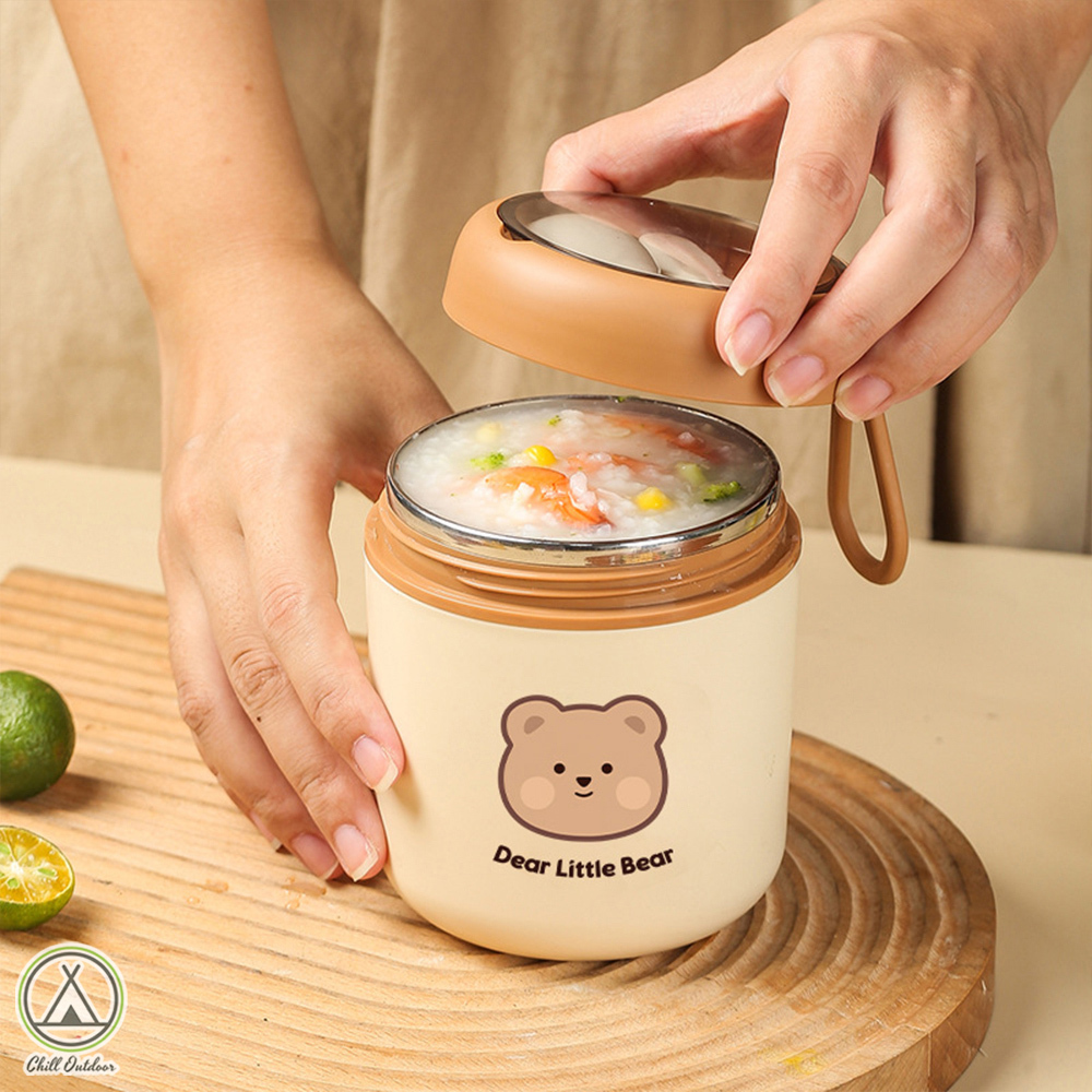 小熊 保溫不鏽鋼杯套組