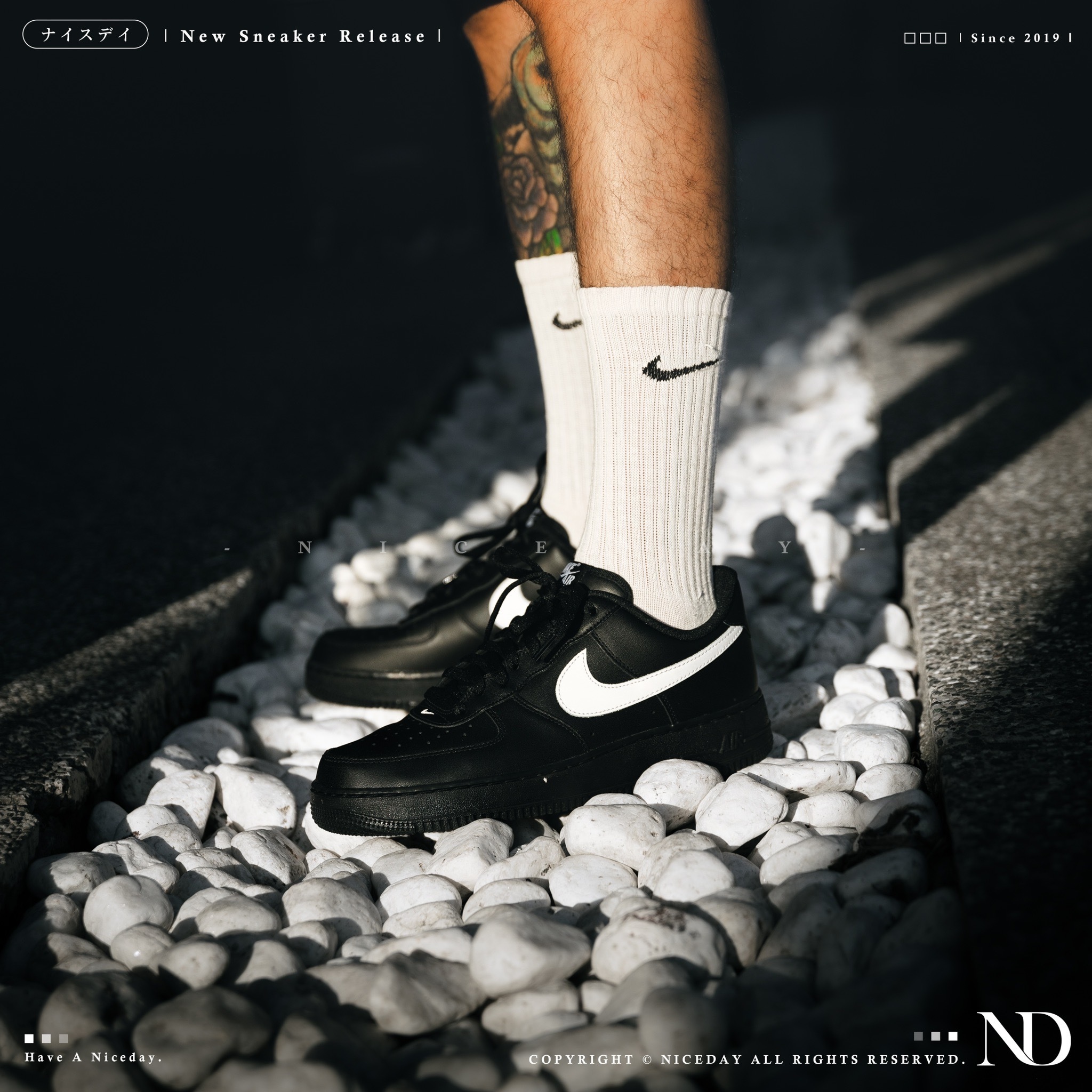 NICEDAY 現貨 Nike Air Force 1 黑武士 黑白 小ambush 黑 白 男女尺寸 FZ0627-010