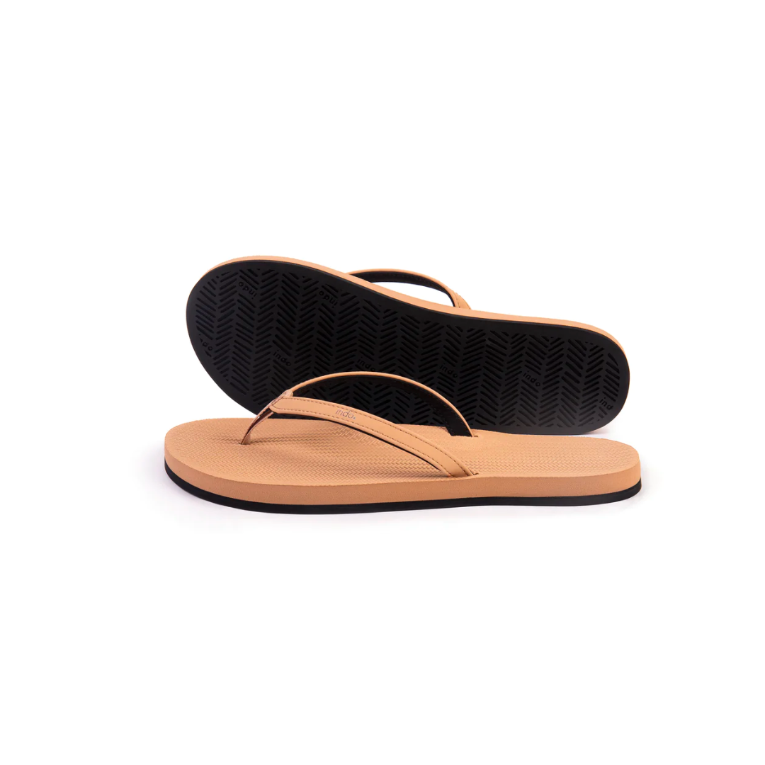 ※INDOSOLE 女款人字拖/沙漠棕LIGHT SOIL