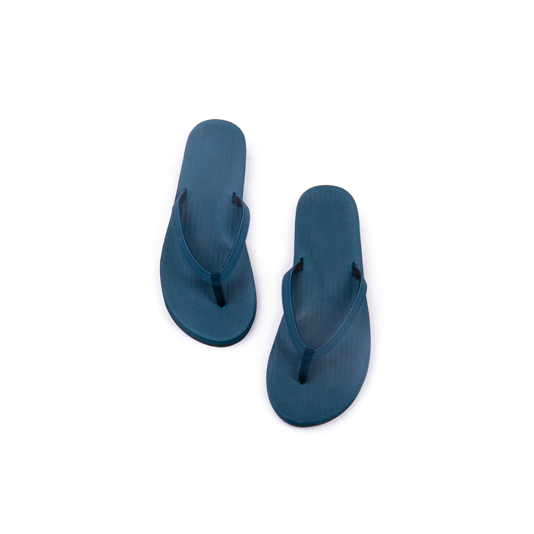 ※INDOSOLE 女款人字拖/深海藍SHORE