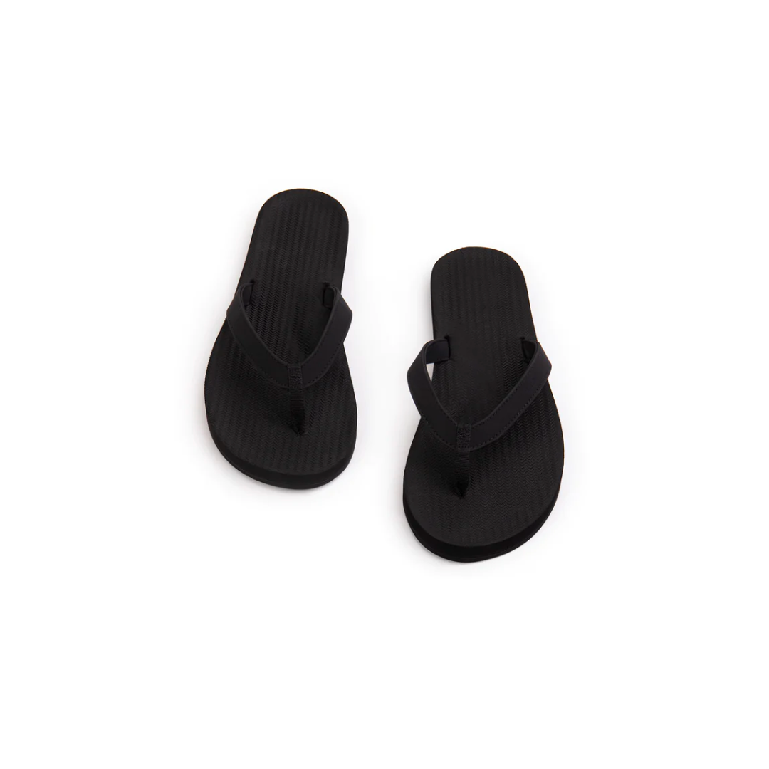 ※INDOSOLE 女款人字拖/墨碳黑BLACK