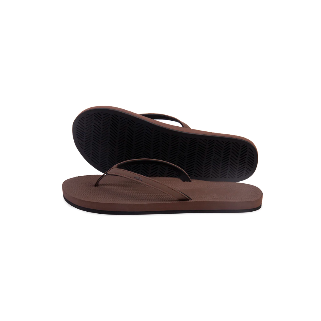 ※INDOSOLE 女款人字拖/大地棕SOIL