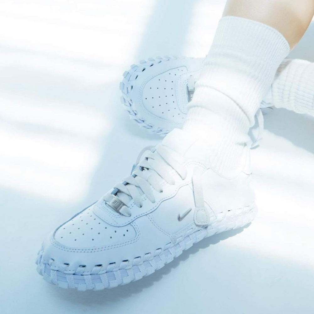 W Nike J Force 1 Low LX Jacquemus White 白色編織 DR0424-100