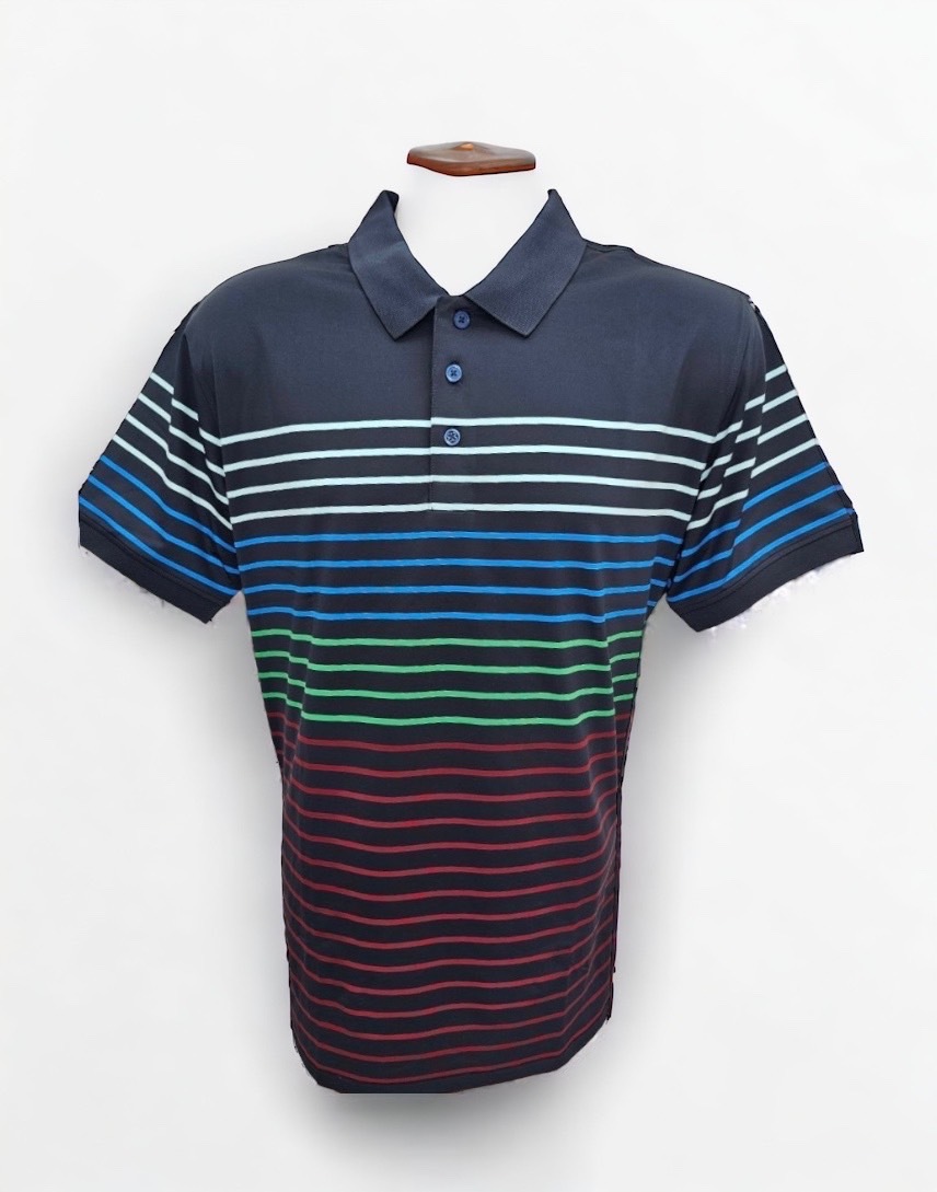 【現貨】男-G/FORE  高爾夫襯衫/條紋 Polo 衫 - Twilight #S059