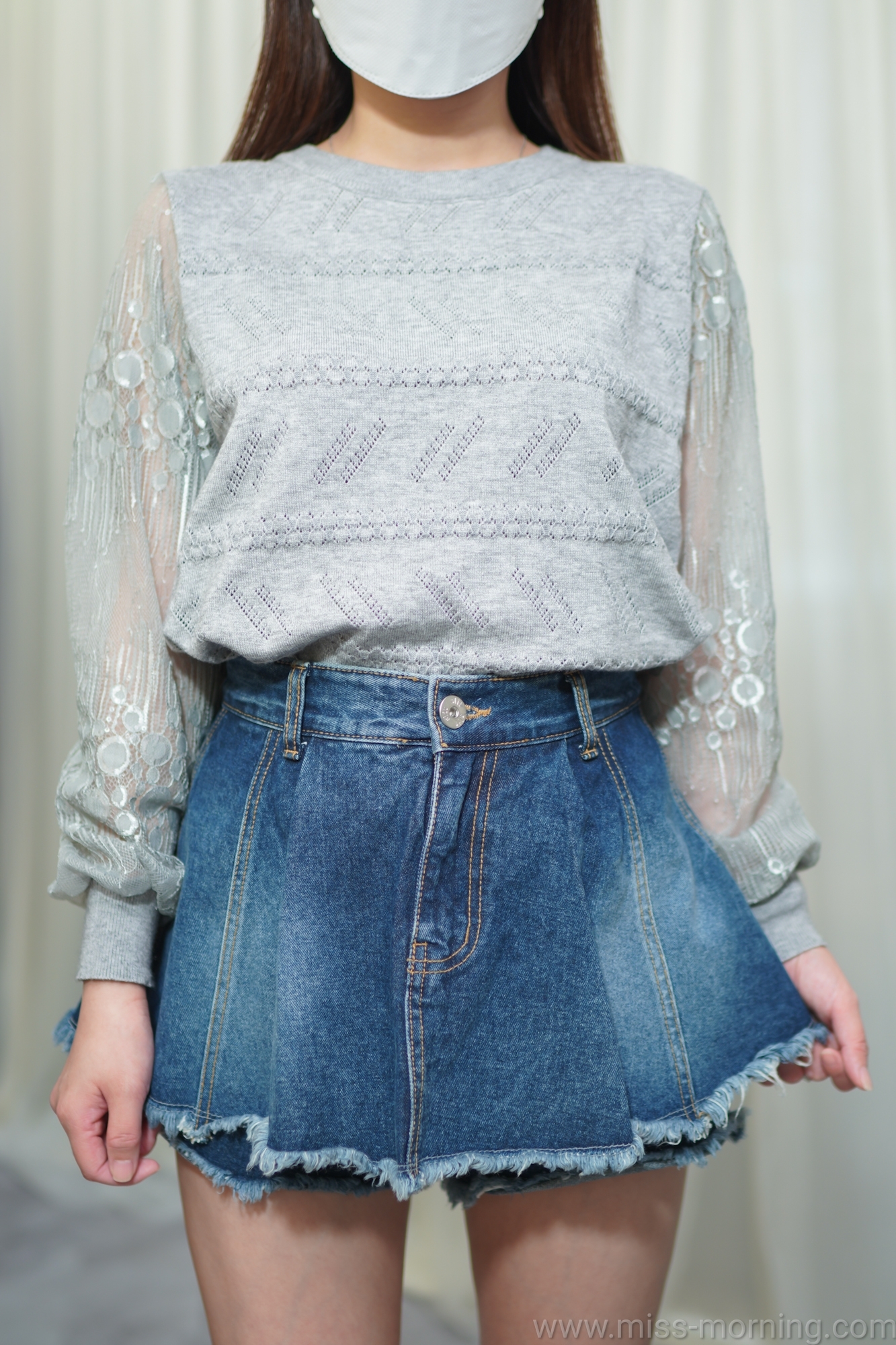 泡泡Lace圖案款上衣(13421)