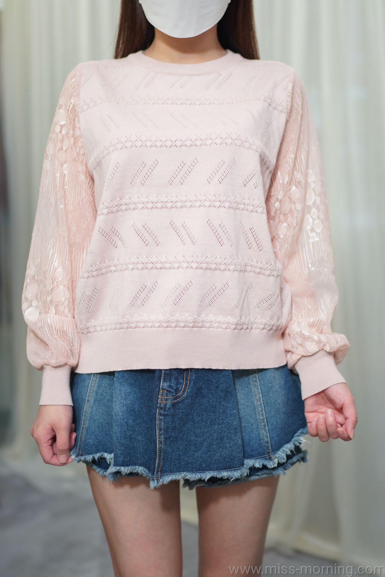 泡泡Lace圖案款上衣(13421)