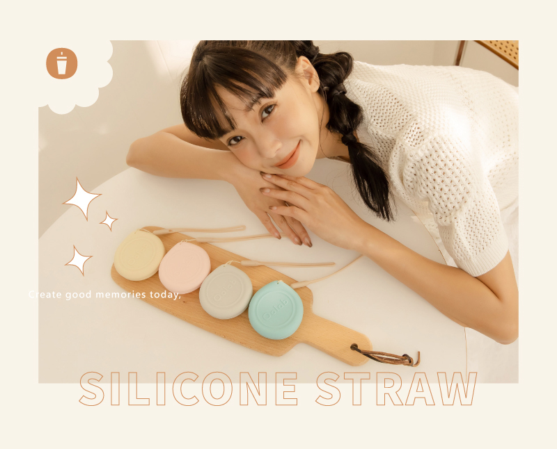 accompany series Silicone Dustproof Straw Cover - Shop Oolab Reusable Straws  - Pinkoi