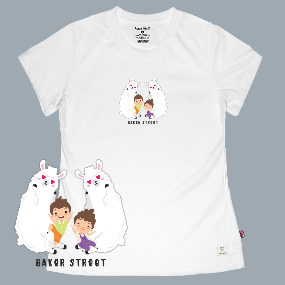 Caring  Alpaca  關愛駝 女版短T