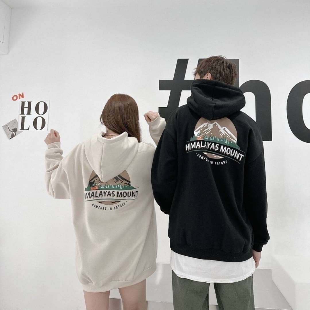 韓國HIMALAYAS雪山山脈 帽T 灰藍/米色/石灰/黑