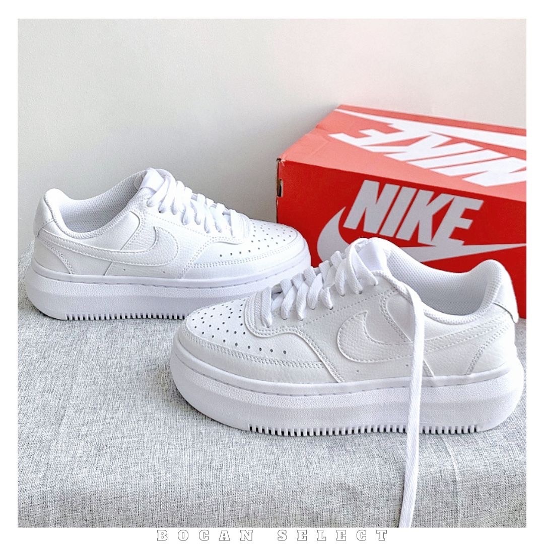 Nike Court vision Alta 全白 厚底 (DM0113-100 )