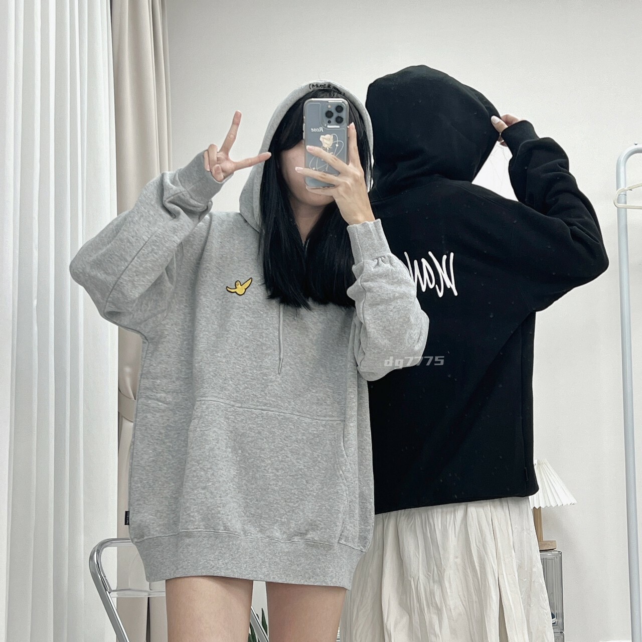 #現貨 韓國 WHAT IT ISNT 小天使 刺繡logo 重磅口袋帽踢 背後有字款