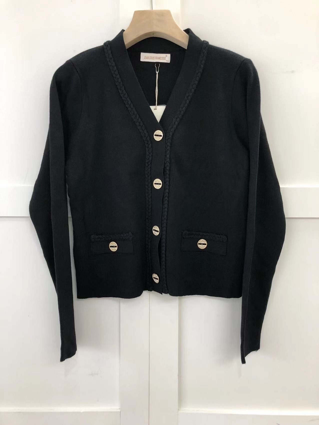 Jlfrancoise 黑色針織三件套 -M