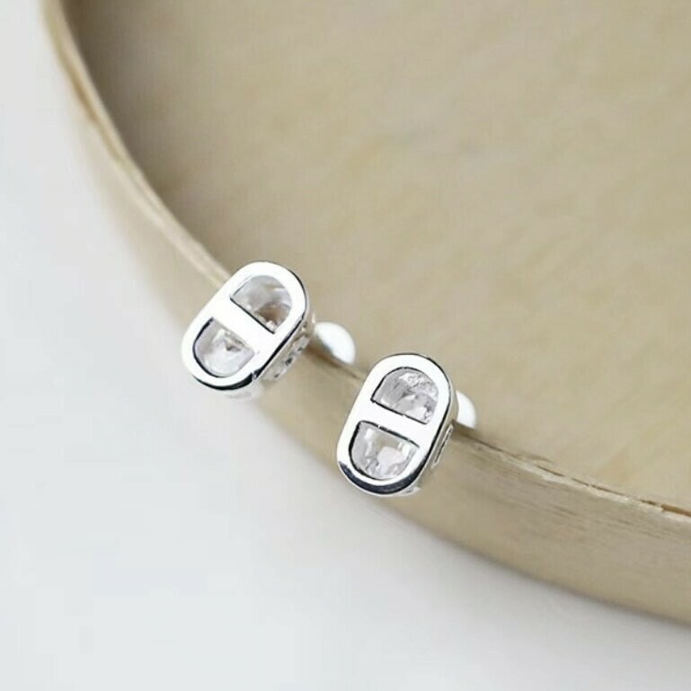 F12豬鼻包鑽純銀鎖針