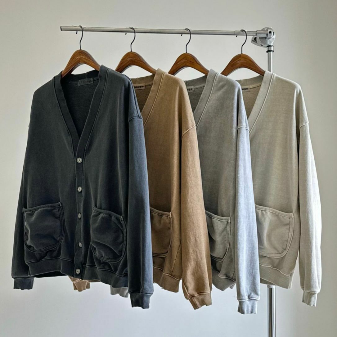 淨色針織開胸外套 12GAUGE-020JK