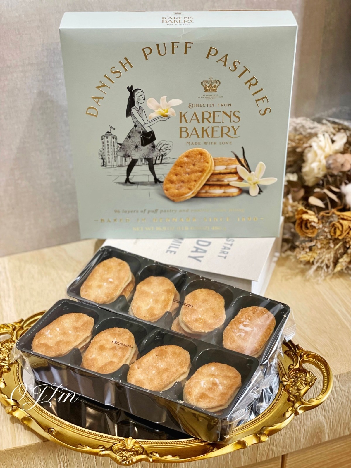 KARENS BAKERY Danish Puff Pastries丹麥香草奶霜風味千層酥