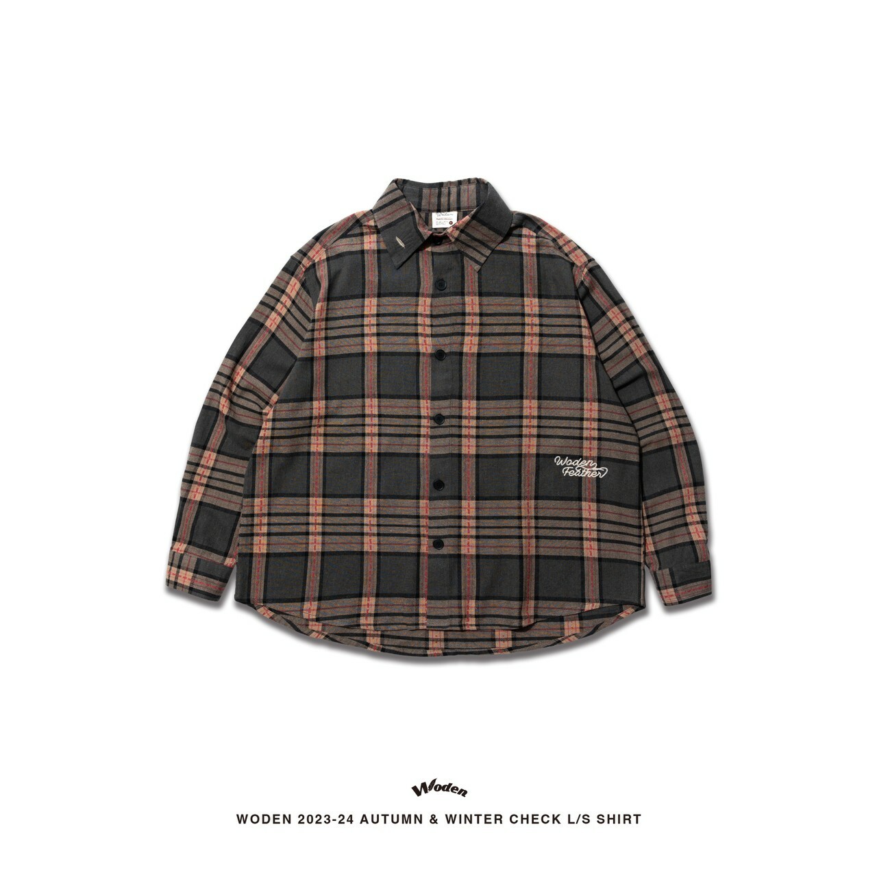 WODEN 2023-24 Autumn & Winter 004 Check L/S Shirt