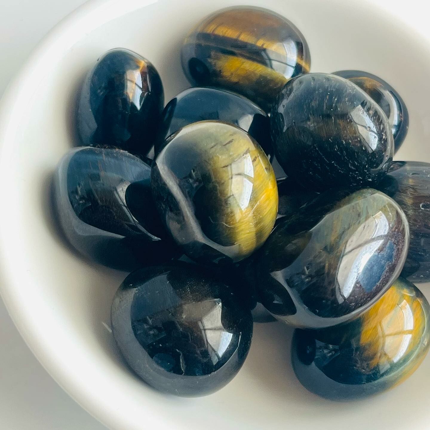 [原石] 藍虎眼石 水晶滾石