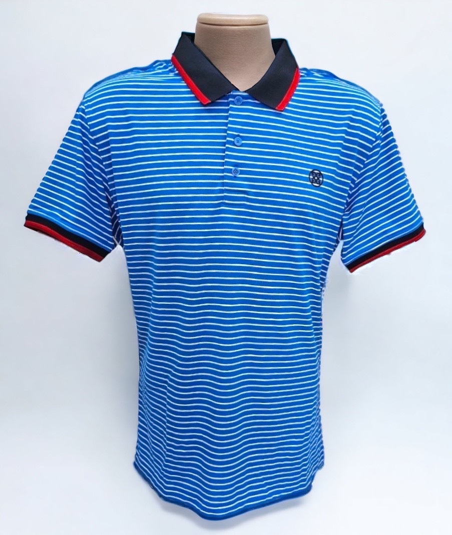 【現貨】男-G/FORE MEN Perforated Stripe Polo Racer 高爾夫短袖Polo衫(2173GF)