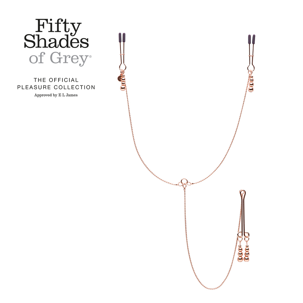 格雷的五十道陰影 Fifty Shades of Grey All Sensation 鏈條乳夾+陰蒂夾